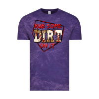 Cloud Purple rub some dirt on it baseball Vintage Tee - Jasminsmagicworld