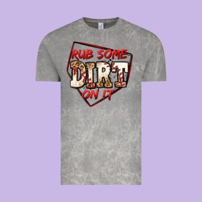 Rub Some Dirt On It Baseball Vintage Tee Designed By Jasminsmagicworld