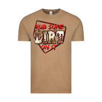 Vintage Coffee rub some dirt on it baseball Vintage Tee - Jasminsmagicworld