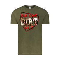 Vintage Olive rub some dirt on it baseball Vintage Tee - Jasminsmagicworld