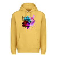 Antique Gold Be a Flamingo in a Flock of Pigeons Premium Hoodie - Bettercallsaul