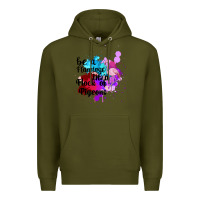 Army Green Be a Flamingo in a Flock of Pigeons Premium Hoodie - Bettercallsaul