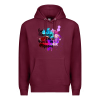 Burgundy Be a Flamingo in a Flock of Pigeons Premium Hoodie - Bettercallsaul