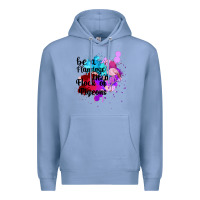 Colony Blue Be a Flamingo in a Flock of Pigeons Premium Hoodie - Bettercallsaul