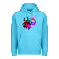 Ocean Blue Be a Flamingo in a Flock of Pigeons Premium Hoodie - Bettercallsaul