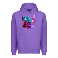 Purple Be a Flamingo in a Flock of Pigeons Premium Hoodie - Bettercallsaul