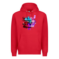 Red Be a Flamingo in a Flock of Pigeons Premium Hoodie - Bettercallsaul