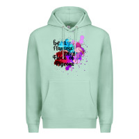 Seafoam Be a Flamingo in a Flock of Pigeons Premium Hoodie - Bettercallsaul