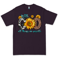 Plum with god all things are possible sunflower Premium Tee - Zillion Design Studio
