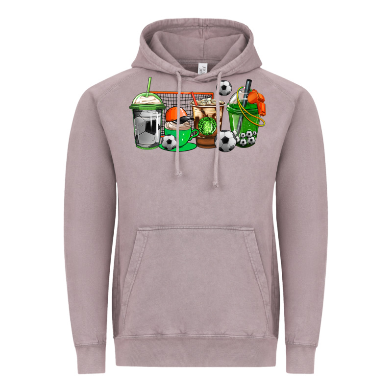 Soccer Coffee Cups Vintage Hoodie by AdoDesignShop | Teevron