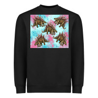 Black dinosaur stegosaurus Heavyweight Sweatshirt - Artiststas