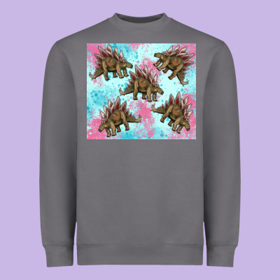 Dinosaur Stegosaurus Heavyweight Sweatshirt Designed By Artiststas
