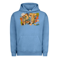 Pigment Pebble Blue fall rt Urban Hoodie - CowGirlArtShop