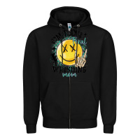 Black somebody's feral wrestling mom Zipper Hoodie - MaliasSmallBusiness