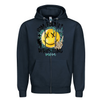 Navy somebody's feral wrestling mom Zipper Hoodie - MaliasSmallBusiness