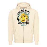 Sandshell somebody's feral wrestling mom Zipper Hoodie - MaliasSmallBusiness
