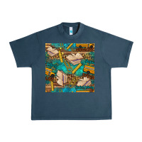 Midnight Navy student delivery specialist seamless pattern Urban Heavy Tee - BundleAndBundleShop
