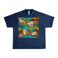 Navy student delivery specialist seamless pattern Urban Heavy Tee - BundleAndBundleShop