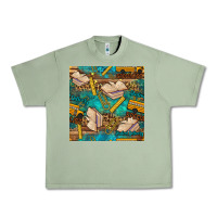 Oil Green student delivery specialist seamless pattern Urban Heavy Tee - BundleAndBundleShop