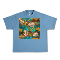 Pebble Blue student delivery specialist seamless pattern Urban Heavy Tee - BundleAndBundleShop