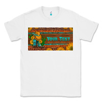 White (preview)custom cowboy boots sunflowers and cactus license plate Classic Tee - Artiststas