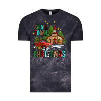 Cloud Black small town christmas church western truck Vintage Tee - AdoDesignShop