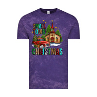 Cloud Purple small town christmas church western truck Vintage Tee - AdoDesignShop