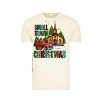 Vintage Arctic small town christmas church western truck Vintage Tee - AdoDesignShop