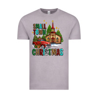 Vintage Zinc small town christmas church western truck Vintage Tee - AdoDesignShop