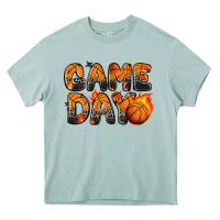 Arona game day basketball leopard Heavy Core Tee - Zillion Design Studio