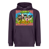 Plum Happy Easter Farm Animals 20oz skinny Heavyweight Hoodie - LillyAllenDesigns