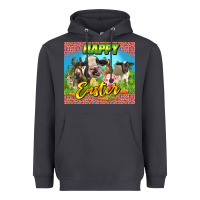 Smoke Happy Easter Farm Animals 20oz skinny Heavyweight Hoodie - LillyAllenDesigns