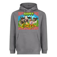 Storm Happy Easter Farm Animals 20oz skinny Heavyweight Hoodie - LillyAllenDesigns