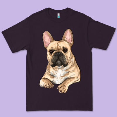 French Bulldog Sitting Premium Tee Designed By Ranaportraitstore