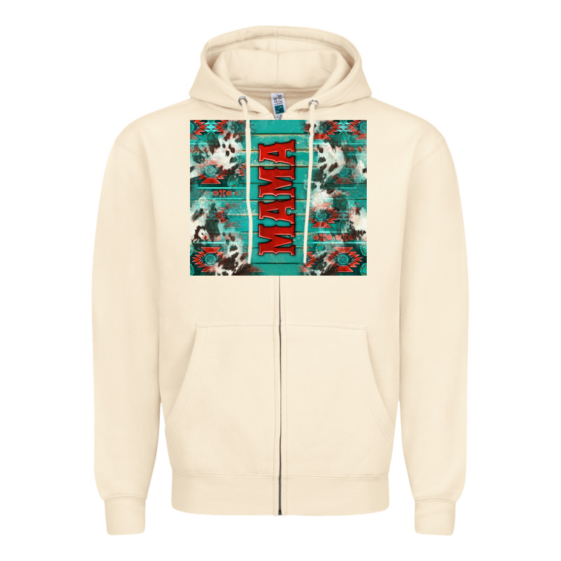 Western Mama Zipper Hoodie by NancyCooperArtShop | Teevron