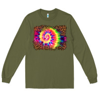 Army Green tie die background Long Sleeve Tee - BarkalooDesign