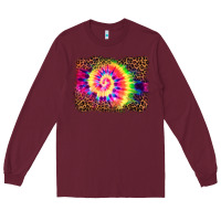 Burgundy tie die background Long Sleeve Tee - BarkalooDesign