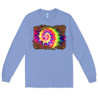 Colony Blue tie die background Long Sleeve Tee - BarkalooDesign