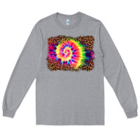 Heather Grey tie die background Long Sleeve Tee - BarkalooDesign