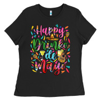 Black Happy drinko de mayo Ladies Tee - RanaPortraitStore