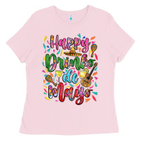 Bubblegum Pink Happy drinko de mayo Ladies Tee - RanaPortraitStore