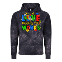 Cloud Black love needs no words Vintage Hoodie - JahusDesignShop