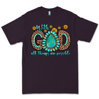 Plum with god all things are possible gemstone Premium Tee - Zillion Design Studio