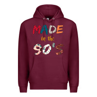 Burgundy Made in the 90's Premium Hoodie - Bettercallsaul