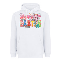 White Happy Easter Nurse Heavyweight Hoodie - LillyAllenDesigns