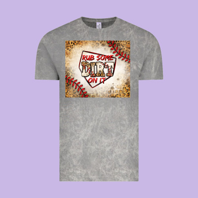 Rub Some Dirt On It Baseball Vintage Tee Designed By Jasminsmagicworld