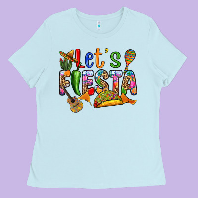 Ladies Tee Let's fiesta