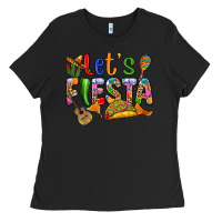 Black Let's fiesta Ladies Tee - RanaPortraitStore