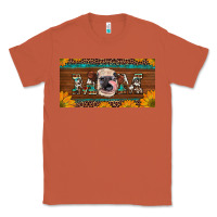 Copper western heifer mom with sunflowers and turquoise license plate Classic Tee - Artiststas