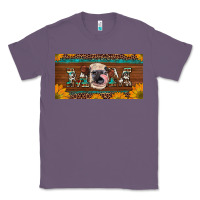 Lavender western heifer mom with sunflowers and turquoise license plate Classic Tee - Artiststas